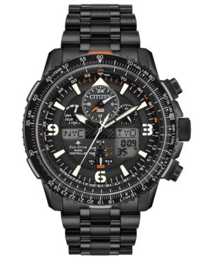 Citizen Eco-drive Men's Analog-digital Promaster Skyhawk A-t Black Stainless Steel Bracelet Watch 46mm