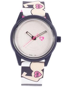 Harajuku Lovers Unisex Solar Emoji Love Strong Strap Watch 40mm Hl2311