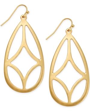 Inc International Concepts Gold-tone Openwork Drop Earrings, Only At Macy's