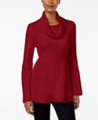 Style & Co. Ribbed Cowl-neck Sweater, Only At Macy's