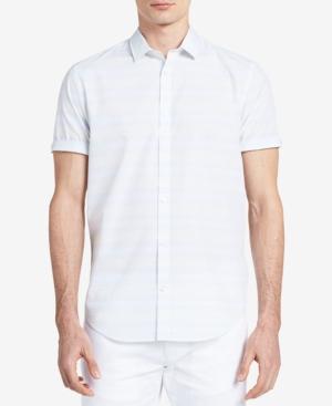 Calvin Klein Men's Classic-fit Striped Shirt
