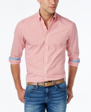 Park West Men's Two-tone Check Long-sleeve Shirt
