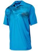 Greg Norman For Tasso Elba Men's Galaxy-print Performance Polo, Only At Macy's