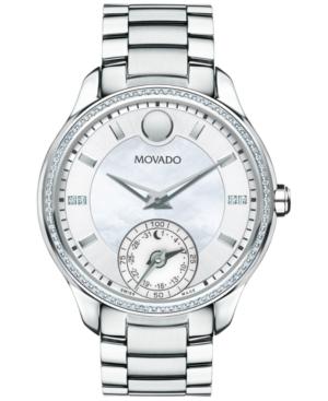 Movado Women's Swiss Bellina Motion Diamond (1/3 Ct. T.w.) Stainless Steel Bracelet Watch 39mm 0660006