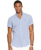 Polo Ralph Lauren Men's Short-sleeved Checked Poplin Shirt