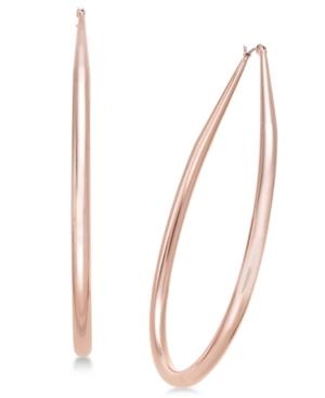 Thalia Sodi Rose Gold-tone Teardrop Hoop Earrings, Created For Macy's