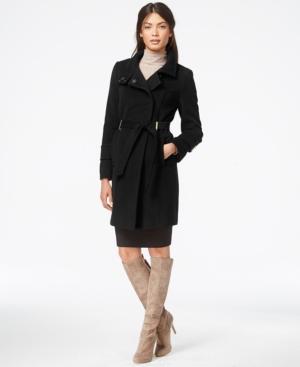 Tahari Wool-blend Belted Walker Coat