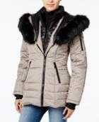 Wildflower Hooded Faux-fur-trim Puffer Coat, Only At Macy's