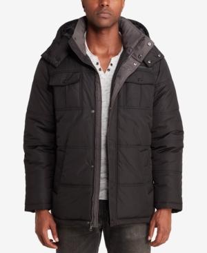 Sean John Men's Camo-lined Parka