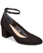 Bar Iii Pansy Block-heel Pumps, Created For Macy's Women's Shoes