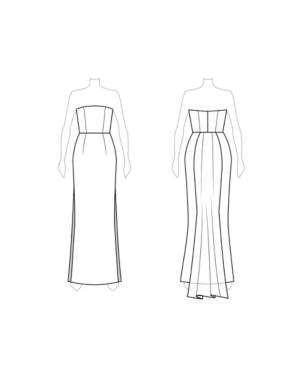 Customize: Remove Draped Arm-bands - Fame And Partners Sleeveless Empire Dress
