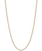 18 Glitter Rope Chain Necklace In 14k Gold
