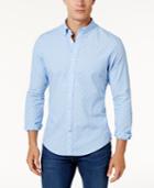 Tommy Hilfiger Men's Custom-fit Micro-stripe Dot-pattern Shirt