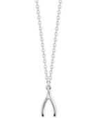 Unwritten Sterling Silver Wishbone Pendant Necklace