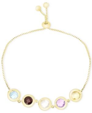 Victoria Townsend Multi-stone Adjustable Bracelet (5-1/3 Ct. T.w.) In 18k Gold Over Sterling Silver