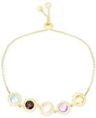 Victoria Townsend Multi-stone Adjustable Bracelet (5-1/3 Ct. T.w.) In 18k Gold Over Sterling Silver