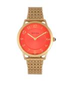 Bertha Quartz Abby Collection Gold And Red Stainless Steel Watch 33mm