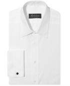Michelsons Classic-fit Chevron Texture Point French Cuff Tuxedo Shirt