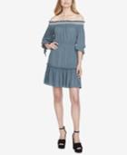 Jessica Simpson Juniors' Tiered Off-the-shoulder Dress