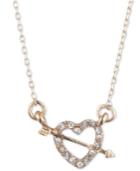 Lonna & Lilly Gold-tone Pave Heart Pendant Necklace, 16 + 3 Extender