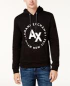Armani Exchange Men's Logo-print Hooded Sweatshirt