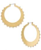 Kate Spade New York Gold-tone Studded Hoop Earrings