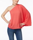 Inc International Concepts Pleated One-shoulder Top, Only At Macy's