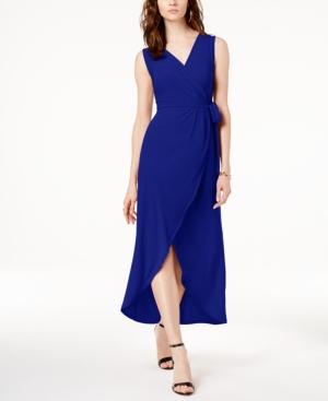 I.n.c. Faux-wrap Tulip-hem Dress, Created For Macy's