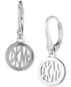 Dkny Logo Circle Drop Earrings, Created For Macy's