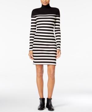 Maison Jules Striped Turtleneck Dress, Only At Macy's
