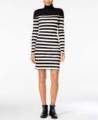 Maison Jules Striped Turtleneck Dress, Only At Macy's