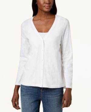 Eileen Fisher High-low Organic Cotton Cardigan