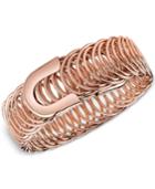 2028 Rose Gold-tone Belt-look Multi-link Bracelet, A Macy's Exclusive Style