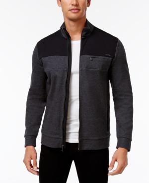 Calvin Klein Men's Heathered Colorblocked Jacket