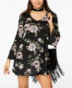 American Rag Juniors' Printed Choker Swing Dress, Created For Macy's