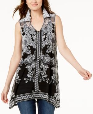 I.n.c. Printed Handkerchief Tunic, Created For Macy's