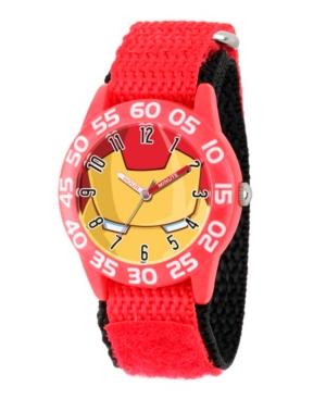 Marvel's Avengers: Iron Man Boys' Red Plastic Time Teacher Watch