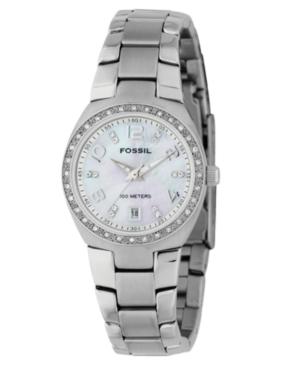 Fossil Women's Serena Stainless Steel Bracelet Watch Am4141