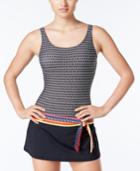 Jag Chromatic Printed Belted Swimdress Women's Swimsuit