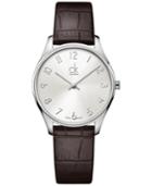 Calvin Klein Classic Men's Swiss Brown Leather Strap Watch 32mm K4d221g6