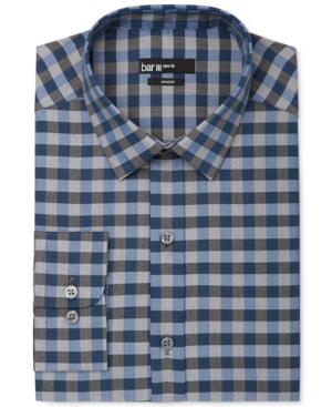 Bar Iii Men's Slim-fit Multi-check Dress Shirt, Only At Macy's