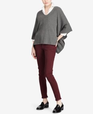 Polo Ralph Lauren Wool Cashmere Blend Buttoned Poncho