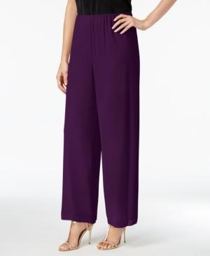 Alex Evenings Chiffon Wide-leg Pants