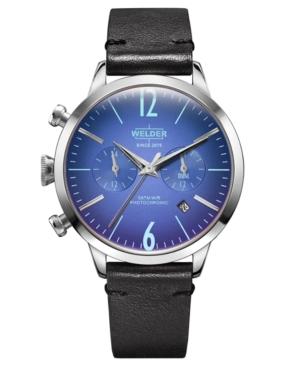 Welder Women's Black Leather Strap Watch 38mm