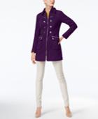 I.n.c. Button-trim Coat, Created For Macy's