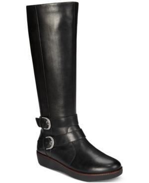 Fitflop Noemi Double-buckle Riding Boots Women's Shoes