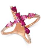 Le Vian Pink Sapphire (1-3/4 Ct. T.w.) & White Sapphire (1/4 Ct. T.w.) Ring In 14k Rose Gold