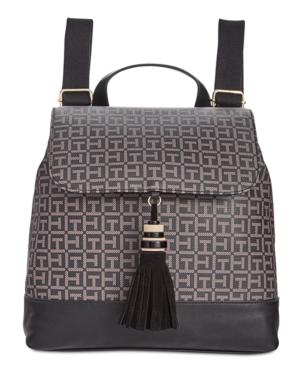 Tommy Hilfiger Grace Coated Tassel Backpack
