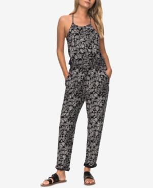 Roxy Juniors' Printed T-back Jumpsuit