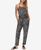 Roxy Juniors' Printed T-back Jumpsuit